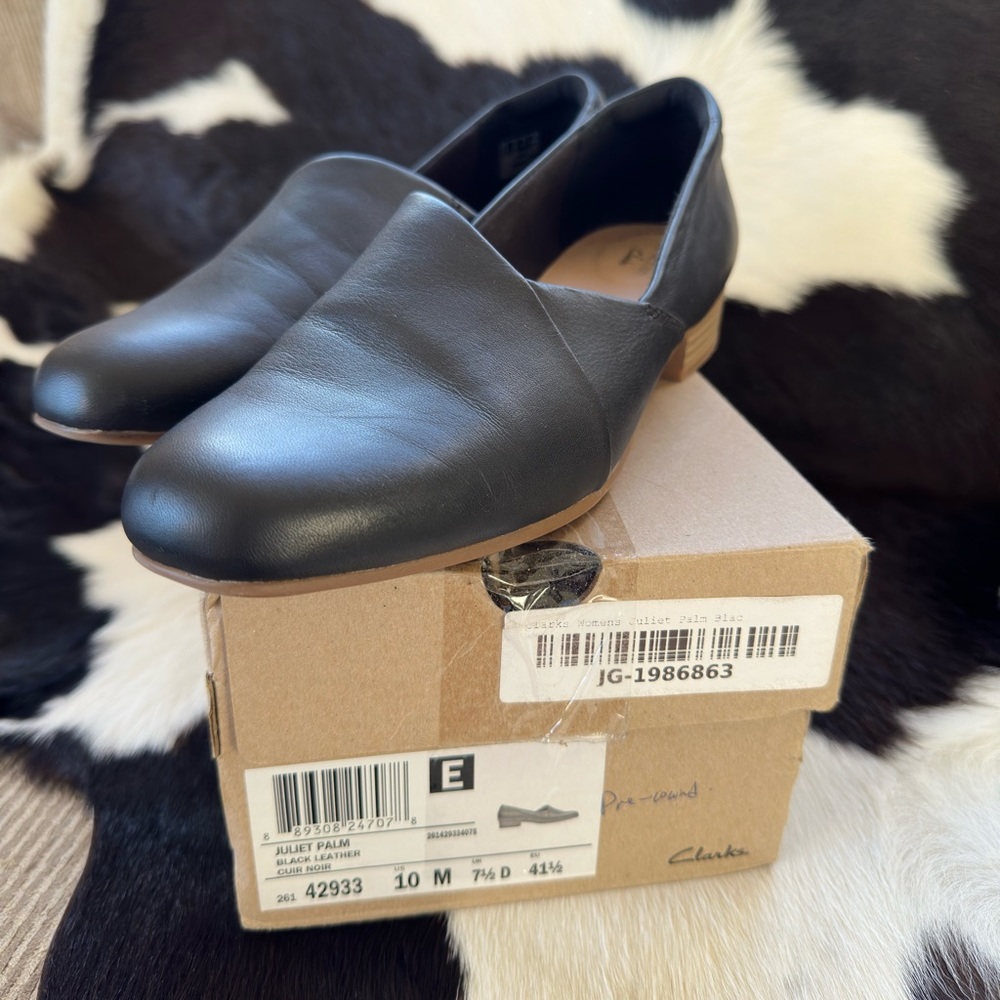 Women’s Clark’s Juliet Palm Black Shoes (Size 10)